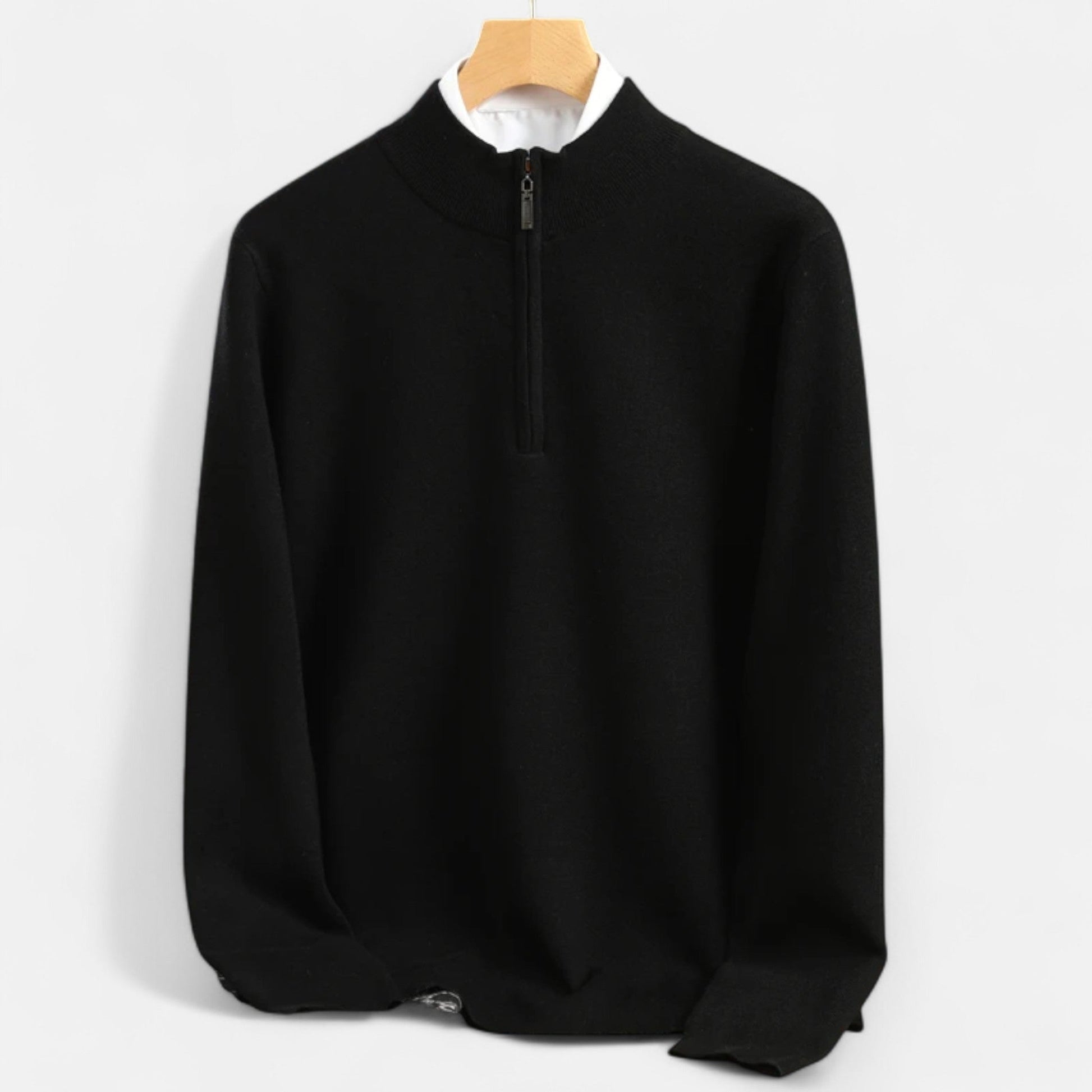 Maison Verdi | Men's Half-Zip Merino Wool Premium Sweater