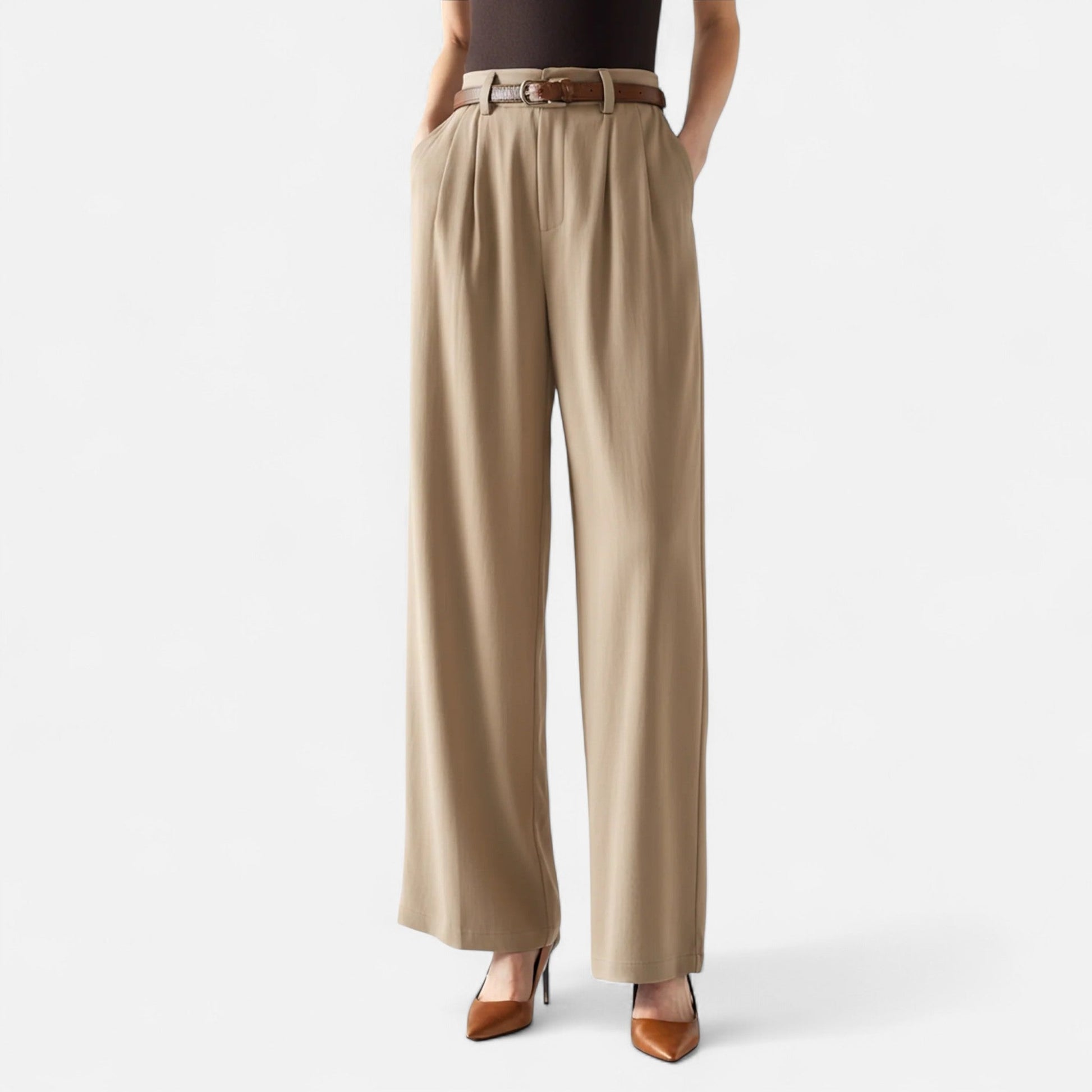 Maison Verdi | Women's Palazzo Pants High Waist