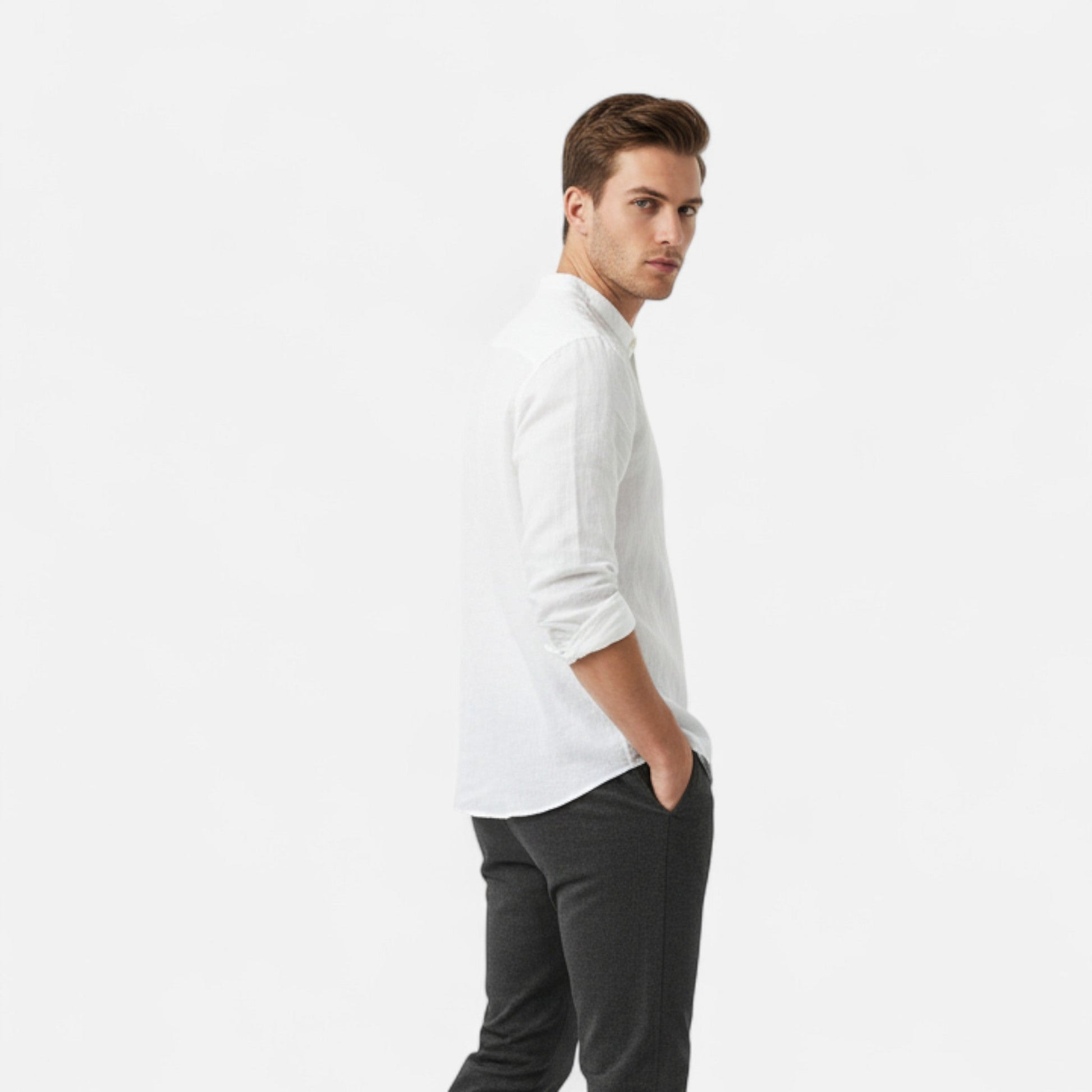 Maison Verdi | 100% Linen Shirt Men