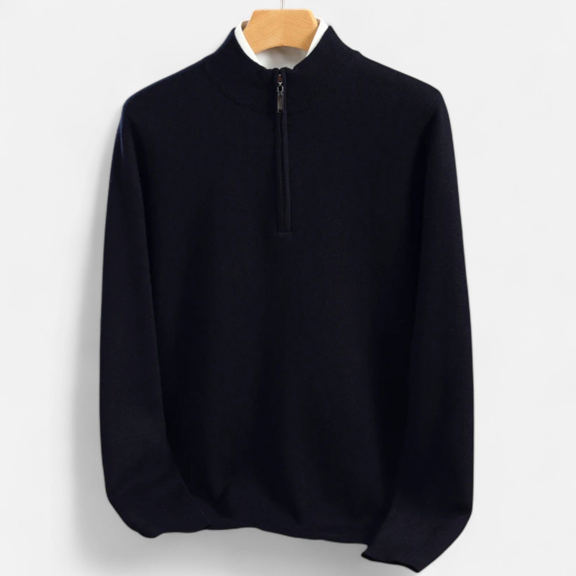 Maison Verdi | Men's Half-Zip Merino Wool Premium Sweater