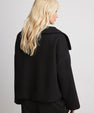 Blazer con collo alto e texture