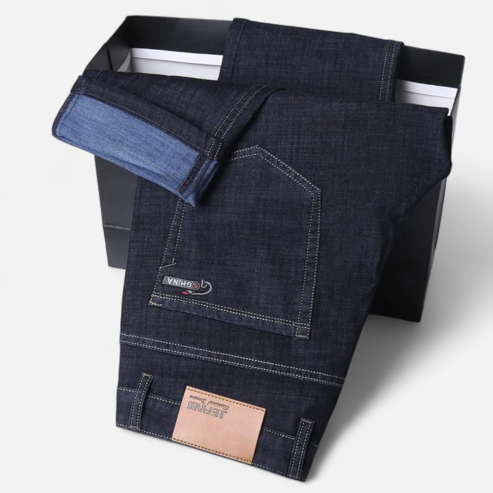 Maison Verdi| Straight Pants in Light Denim