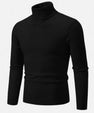 Maison Verdi | Men's Solid Knit Turtleneck Sweater