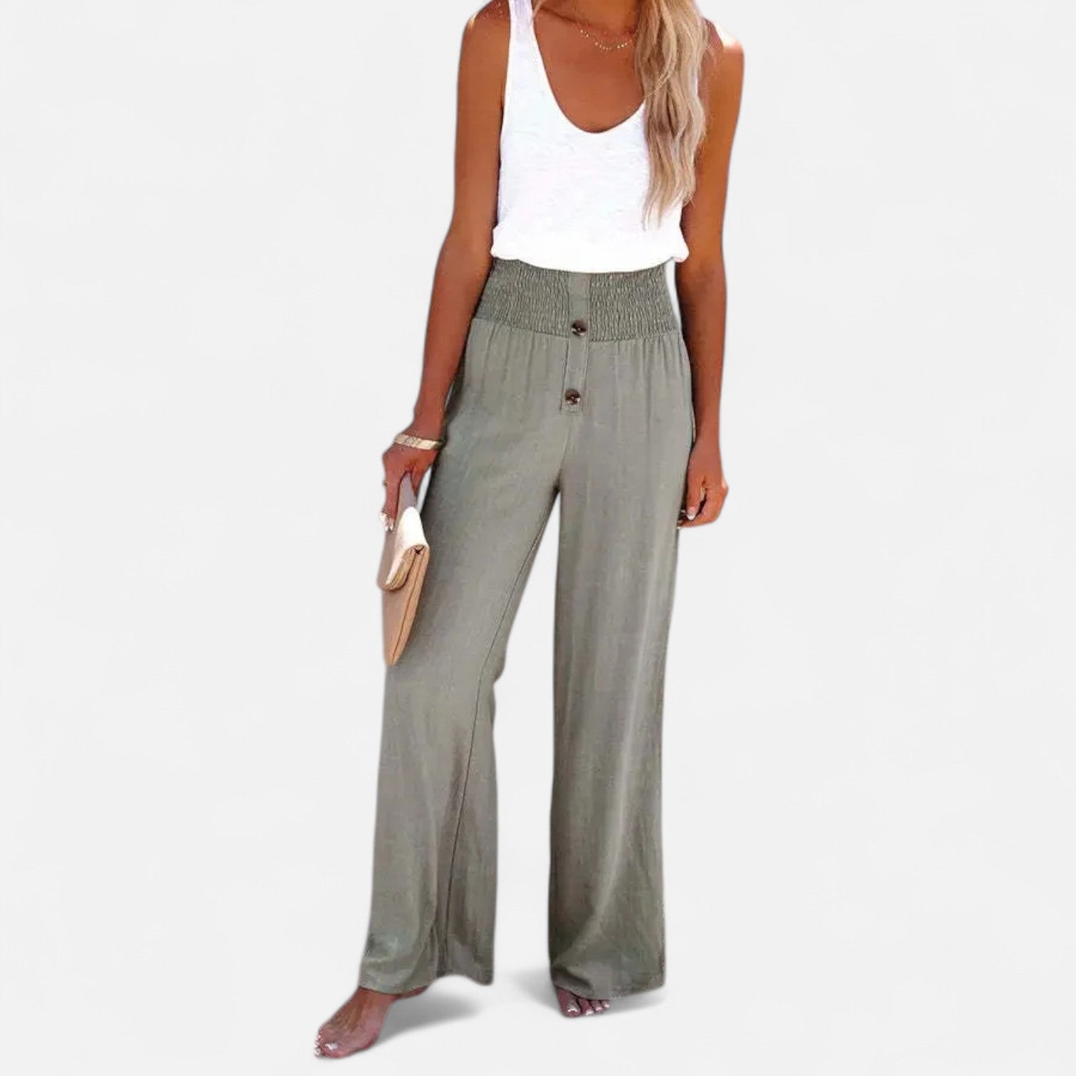 Maison Verdi| Women's Linen Pants