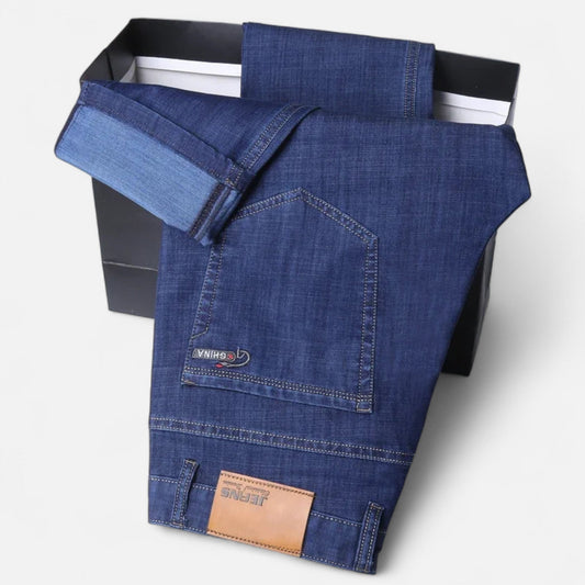 Maison Verdi| Straight Pants in Light Denim