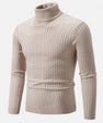Maison Verdi | Men's Solid Knit Turtleneck Sweater