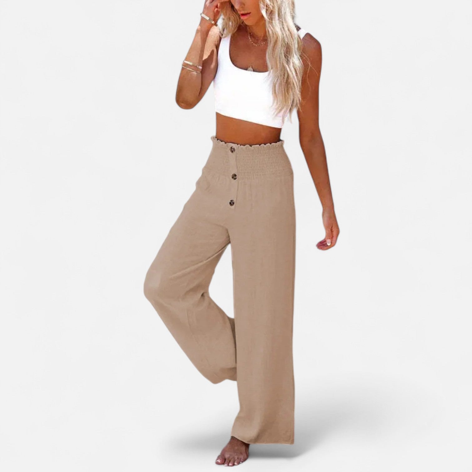 Maison Verdi| Women's Linen Pants