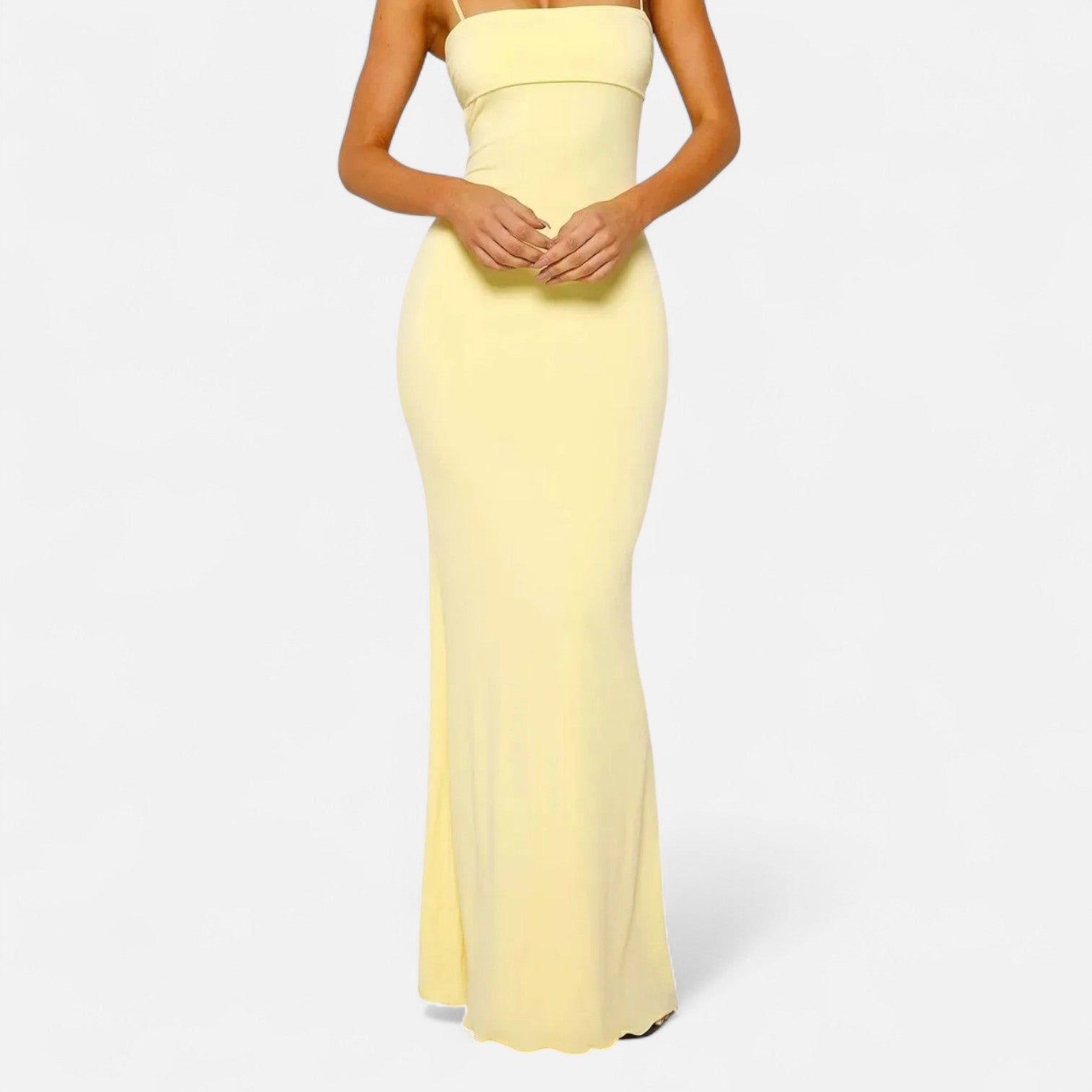 Long Backless Dress for Women – Elegant Draped, Modern Evening Seduction