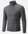 Maison Verdi | Men's Solid Knit Turtleneck Sweater