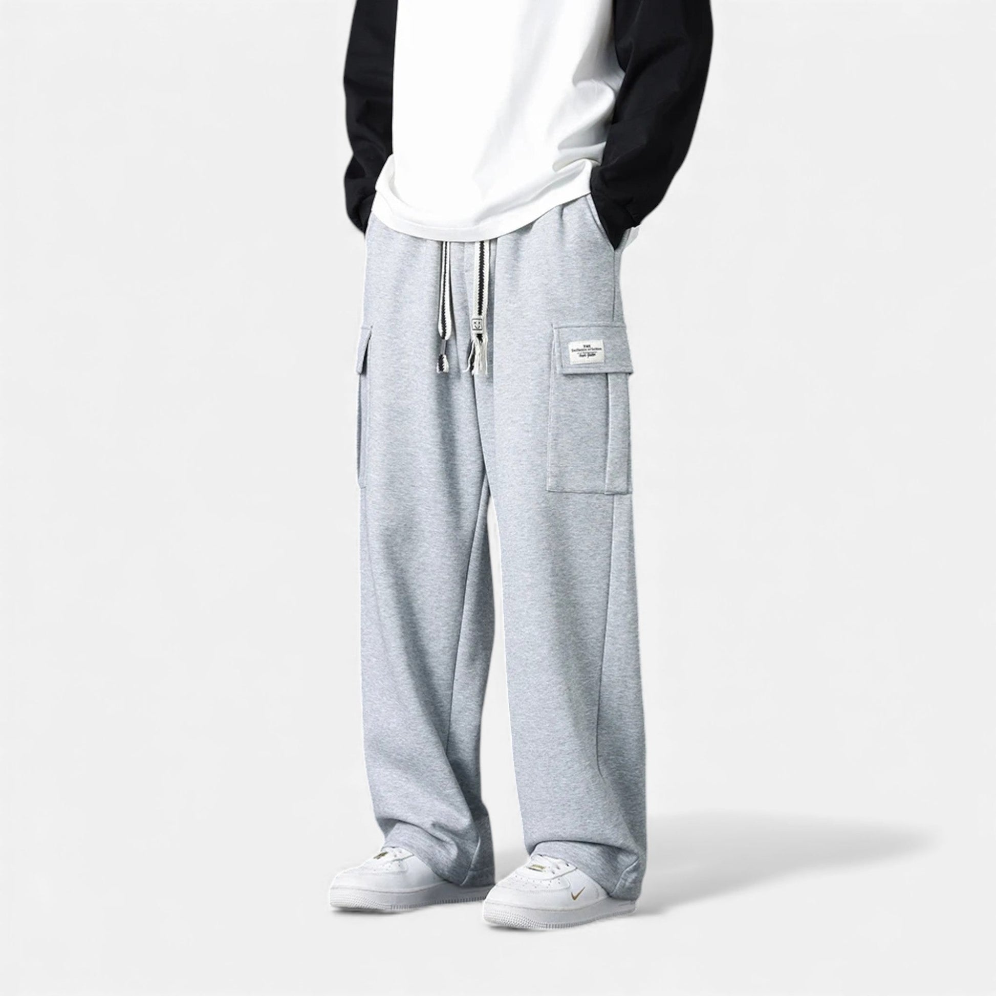Maison Verdi | Men's Cargo Jogger Pants – Loose Fit Casual Streetwear