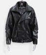 Belted Leather Jacket for Women