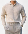 Maison Verdi | Long Sleeve Knit Polo Sweater