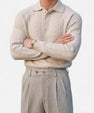 Maison Verdi | Long Sleeve Knit Polo Sweater