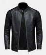 Maison Verdi | Men's Slim Fit Biker Leather Jacket