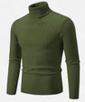 Maison Verdi | Men's Solid Knit Turtleneck Sweater