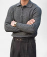Maison Verdi | Long Sleeve Knit Polo Sweater
