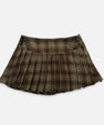 Maison Verdi | Women's Mini Pleated Plaid Skirt Vintage