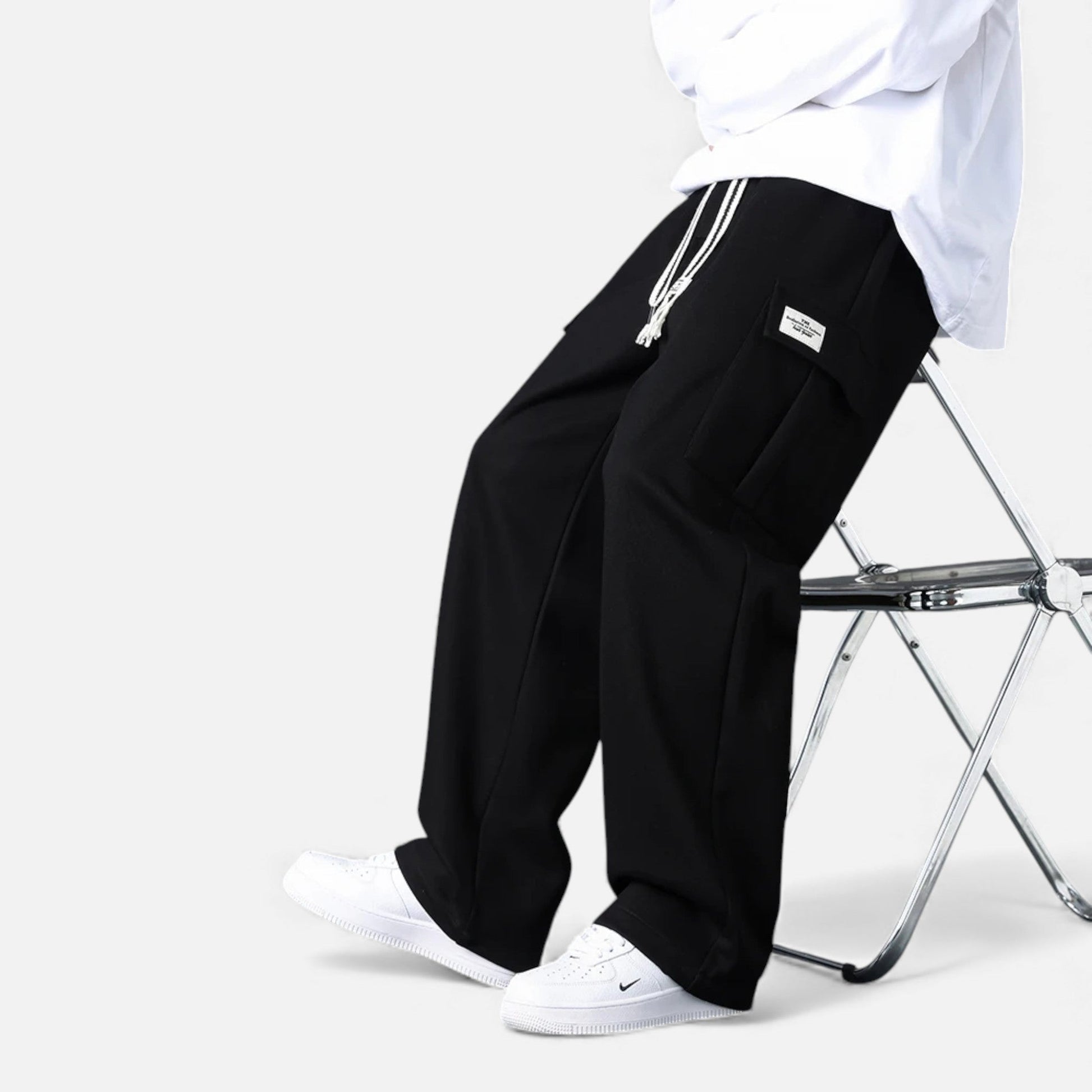 Maison Verdi | Men's Cargo Jogger Pants – Loose Fit Casual Streetwear