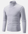 Maison Verdi | Men's Solid Knit Turtleneck Sweater