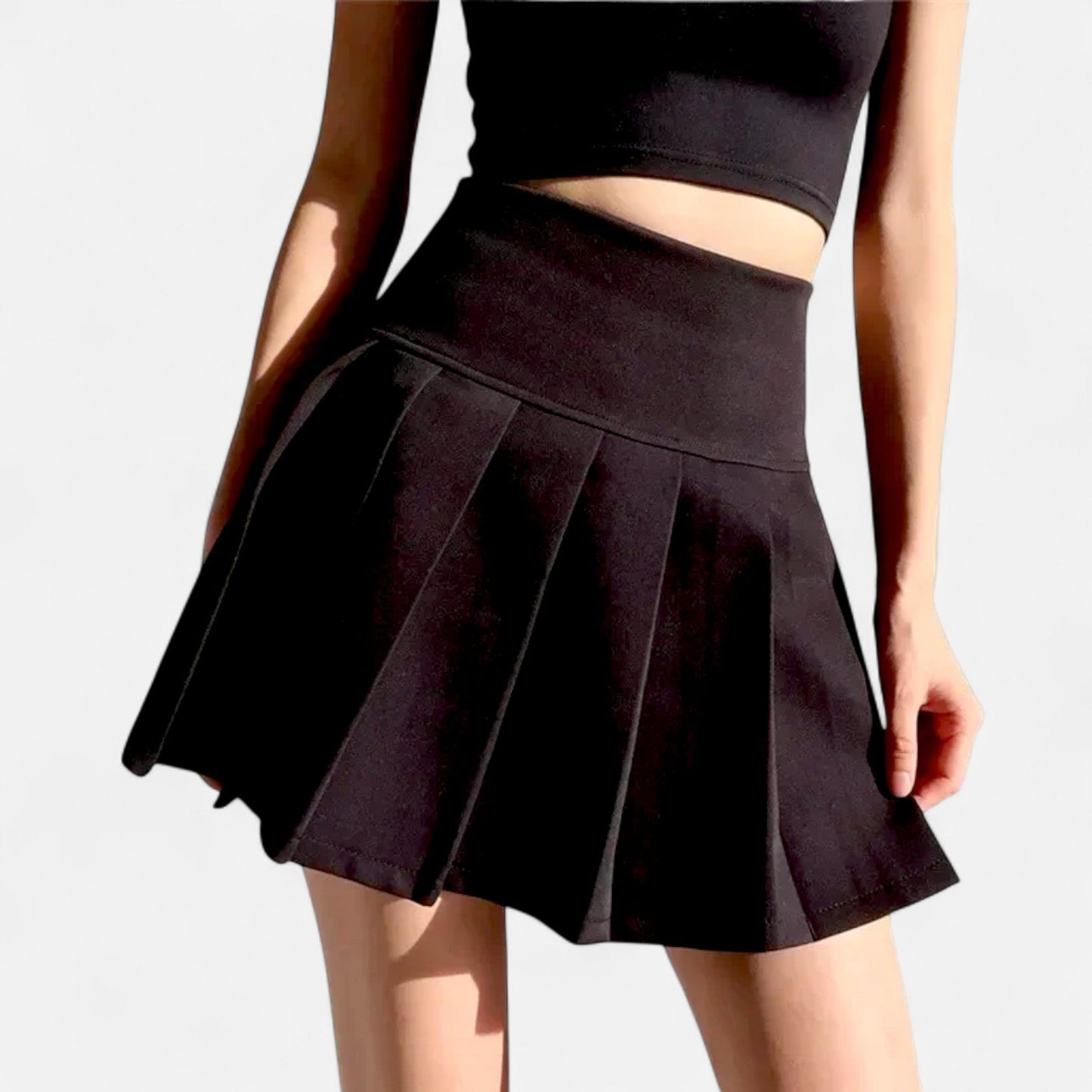 Maison Verdi | Elegant High Waist Pleated Women's Skirt