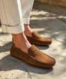 Suede Driver Loafers