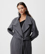 Long trench coat with belt 