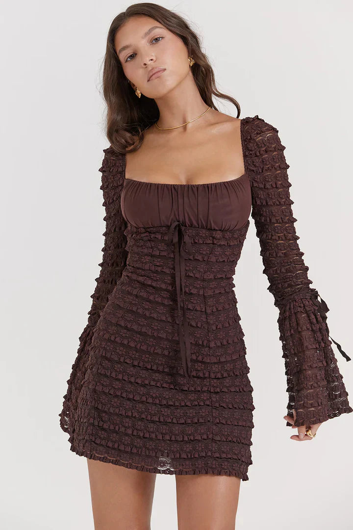 Raphaelle's espresso dress