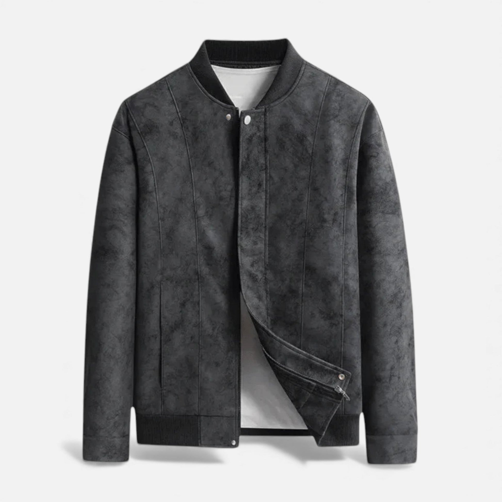 Maison Verdi| Men's Suede Bomber Jacket Style