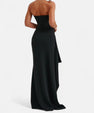 Maison Verdi| Strapless Dress with High Slit for Women